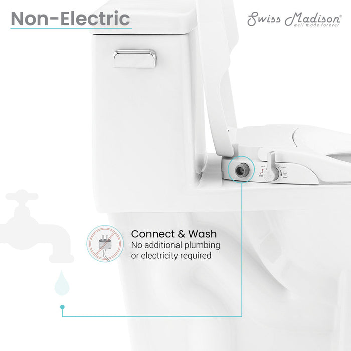 Swiss Madison Aqua Non-Electric Smart Toilet Seat Bidet