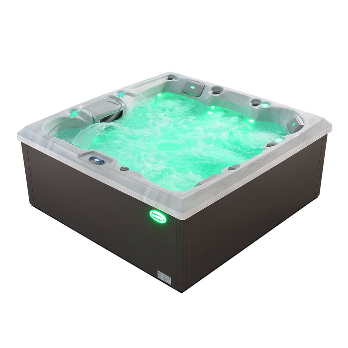 Empava Freestanding Luxury 6-Person Square Outdoor Hot Tub EMPV-SPA3550