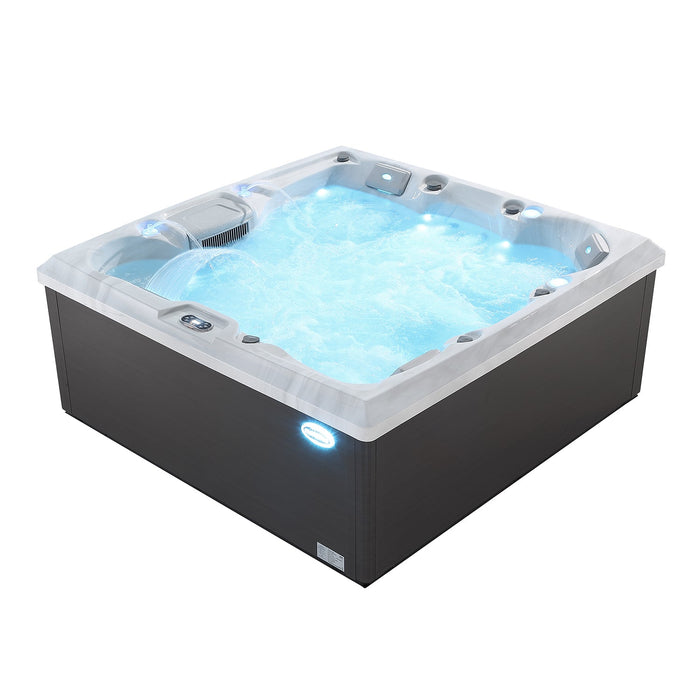 Empava Freestanding Luxury 6-Person Square Outdoor Hot Tub EMPV-SPA3550