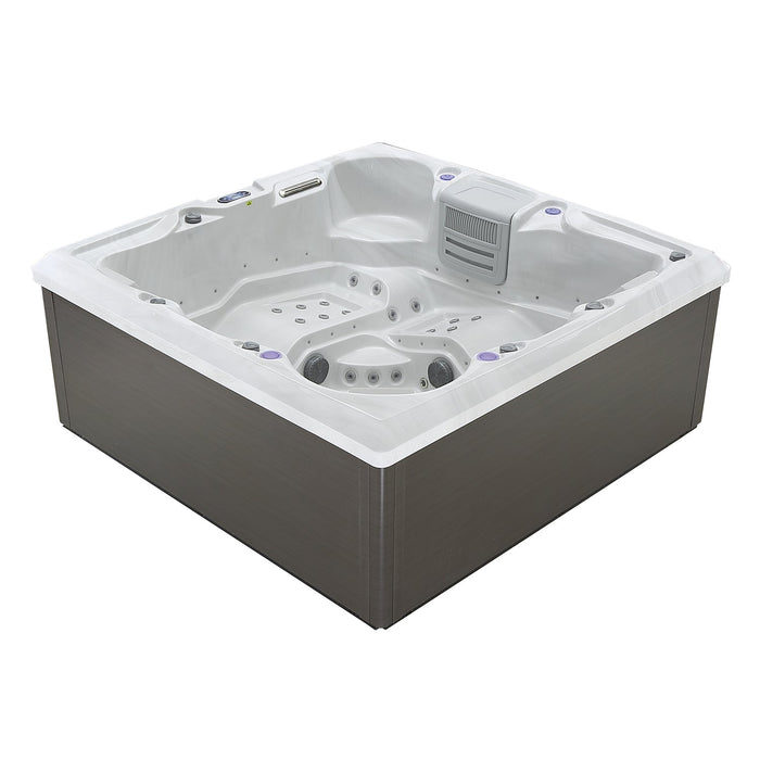 Empava Freestanding Luxury 6-Person Square Outdoor Hot Tub EMPV-SPA3550