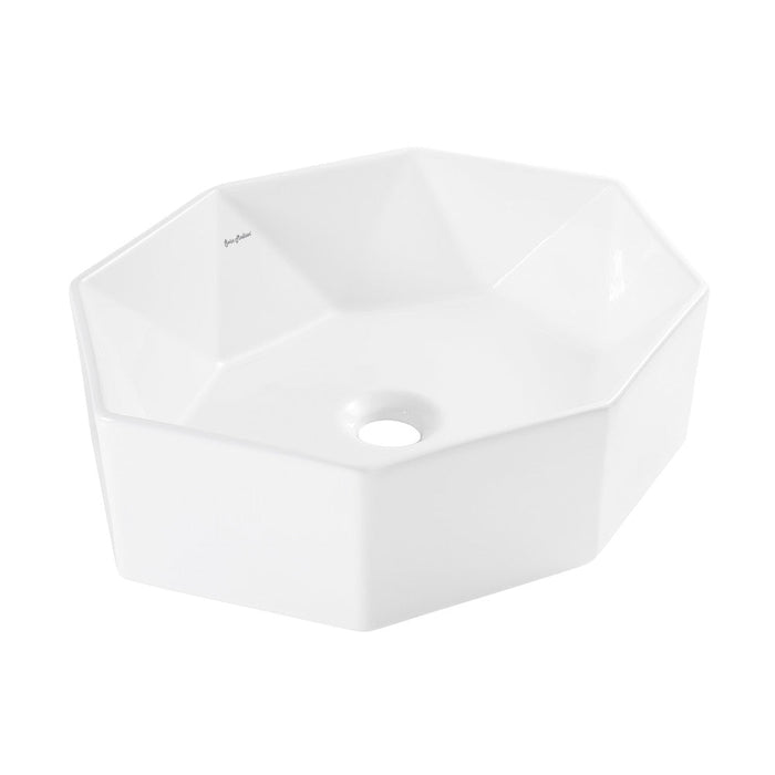 Swiss Madison Brusque Glossy White Ceramic Specialty Vessel Sink 19.25 in