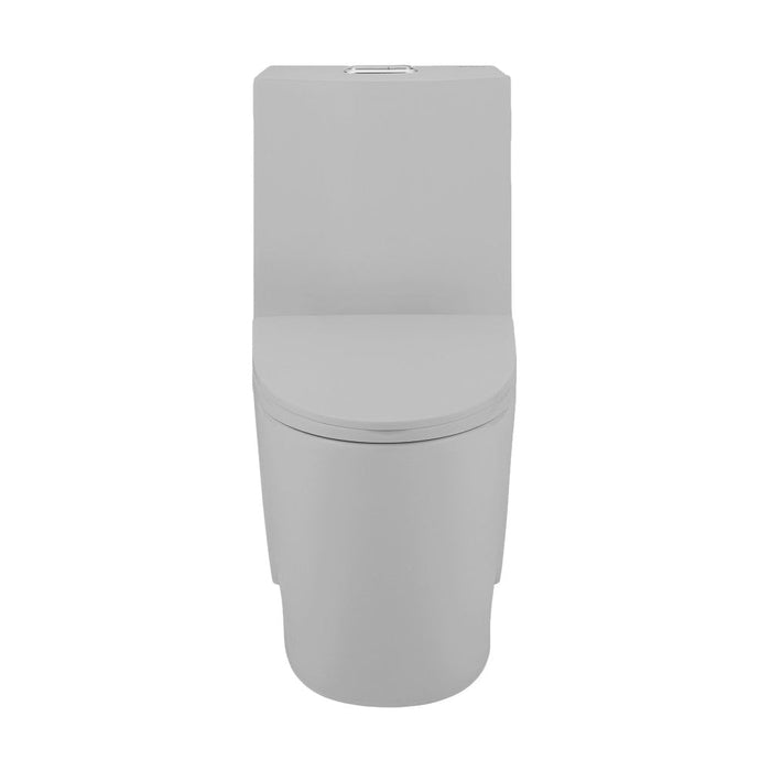 Swiss Madison St. Tropez One-Piece Elongated Toilet Vortex™ Dual-Flush 1.1/1.6 gpf in Matte Grey