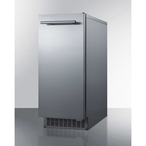 Summit 62 lb. Clear Outdoor/Indoor Icemaker BIM68OSPUMP