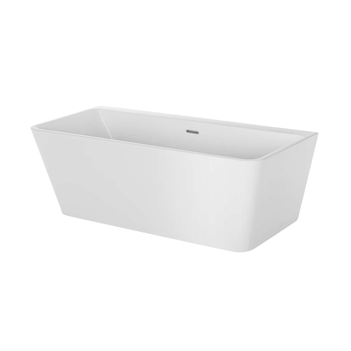 Empava 67" Freestanding Soaking Tub with Center Drain EMPV-67FT1516