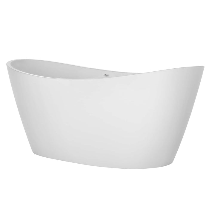 Empava 67" Freestanding Soaking Tub with Center Drain EMPV-67FT1518