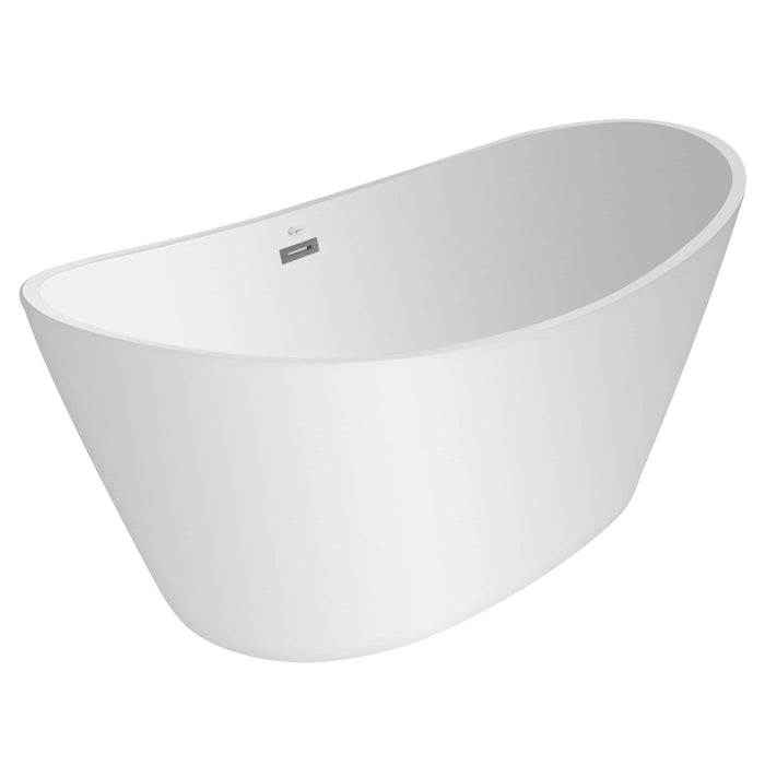 Empava 67" Freestanding Soaking Tub with Center Drain EMPV-67FT1518