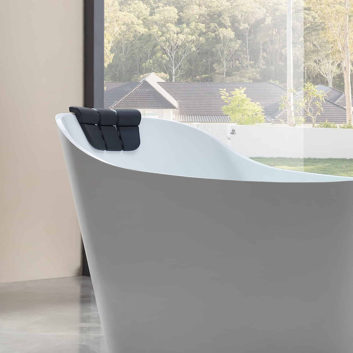 Empava 67" Freestanding Whirlpool Bathtub With Reversible Drain EMPV-67AIS09