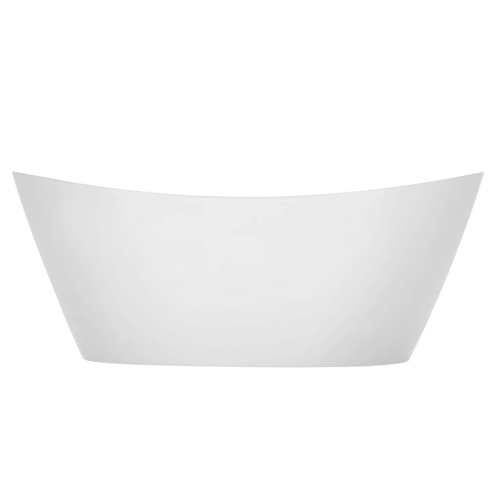 Empava 67" Freestanding Soaking LED Tub with Center Drain EMPV-67FT1518LED