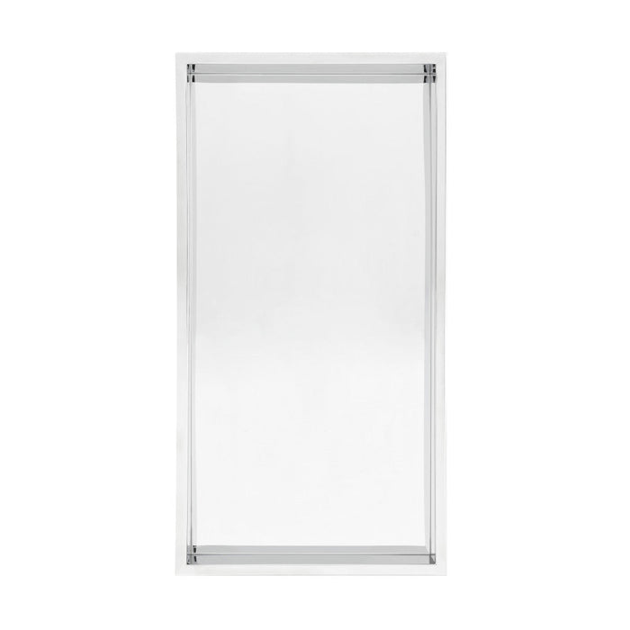 Swiss Madison Voltaire 12" x 24" Stainless Steel Single Shelf Wall Niche in Polished Chrome