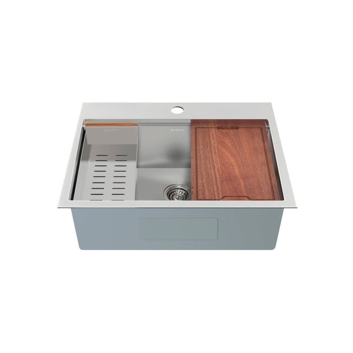 Swiss Madison Ravi Single Basin 30 x 22 Topmount Kitchen Workstation Sink