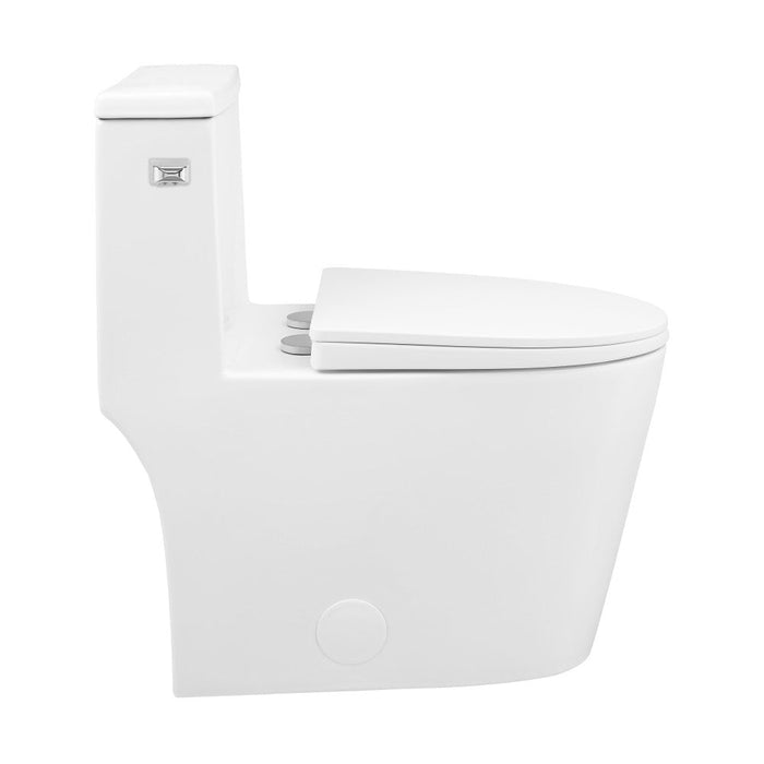 Swiss Madison Dreux One Piece Elongated Toilet Left Side Flush 1.28 GPF
