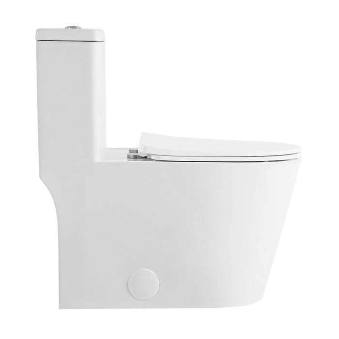 Swiss Madison Dreux High Efficiency One-Piece Elongated Toilet with 0.8 GPF Water Saving Patented Technology
