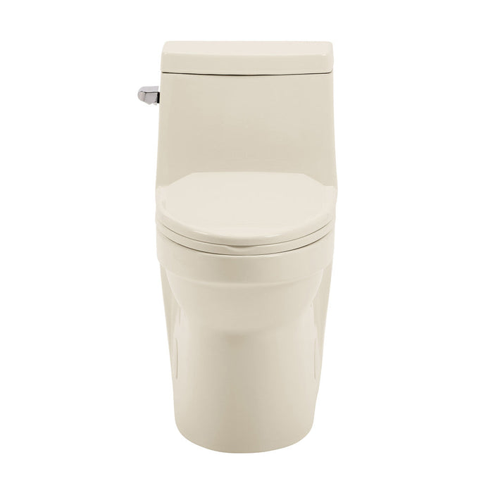 Swiss Madison Virage One Piece Elongated Left Side Flush Handle Toilet 1.28 gpf in Bisque