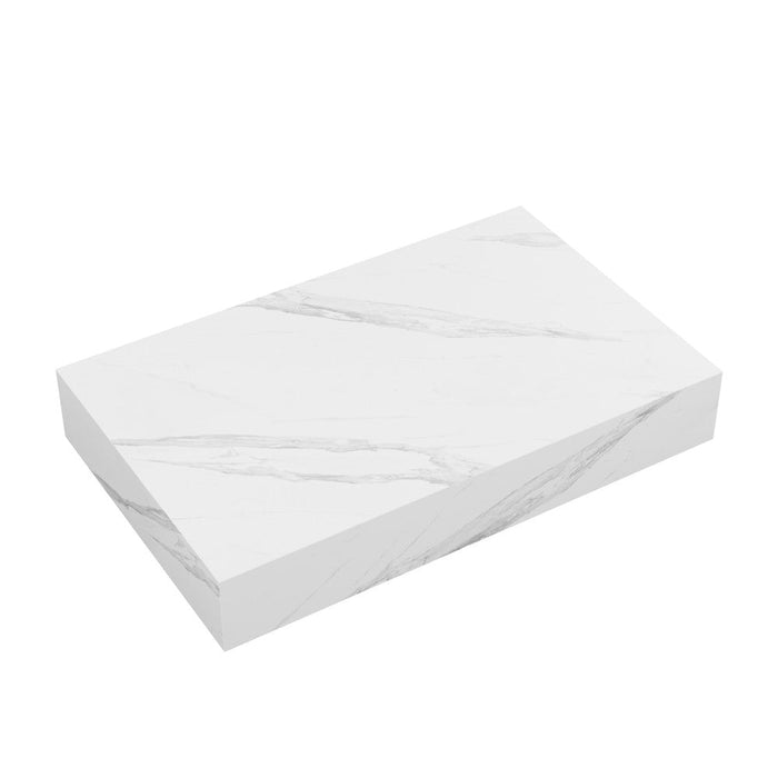 Swiss Madison Monaco 36" Floating Bathroom Shelf in White Marble (SM-VS252)