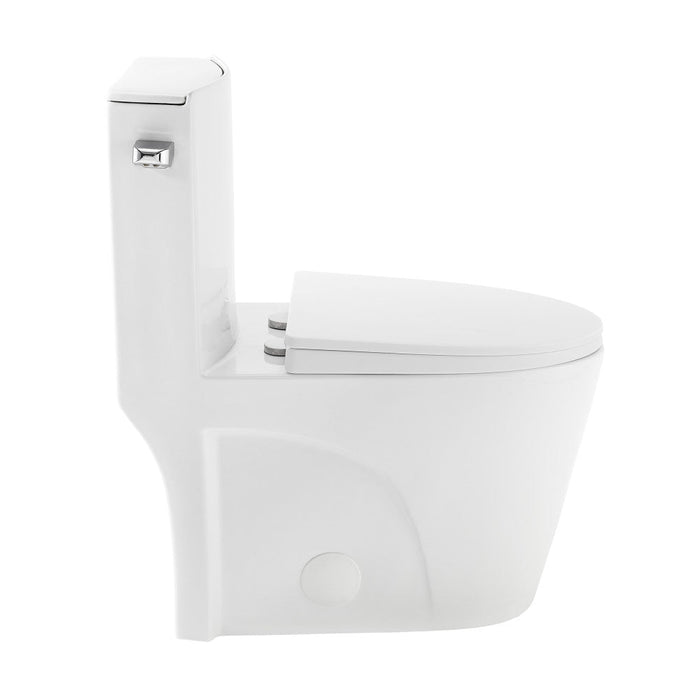 Swiss Madison St. Tropez One-Piece Elongated Toilet Side Flush 1.28 gpf