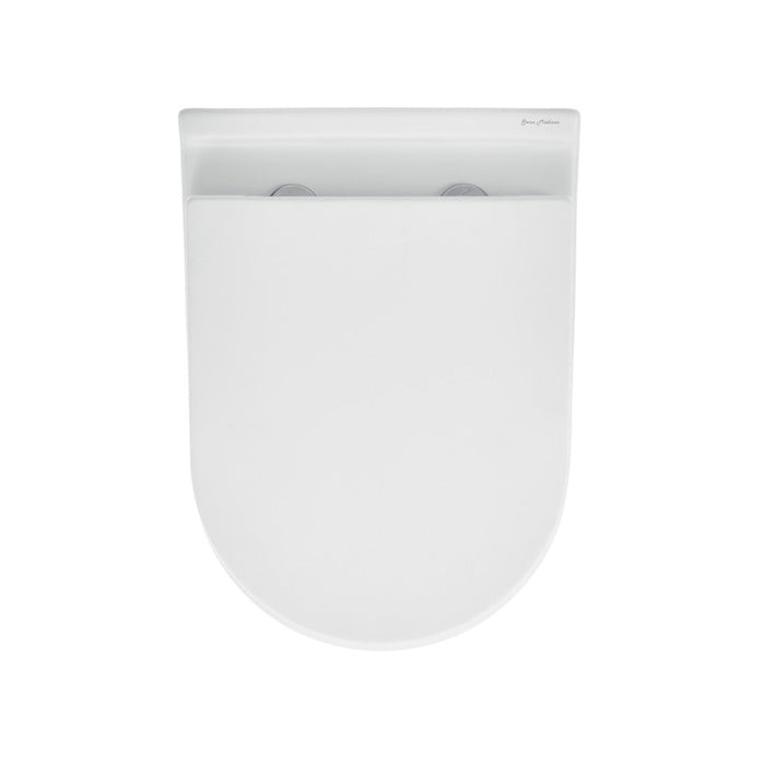 Swiss Madison Ivy Wall-Hung Elongated Toilet Bowl Only in Matte White