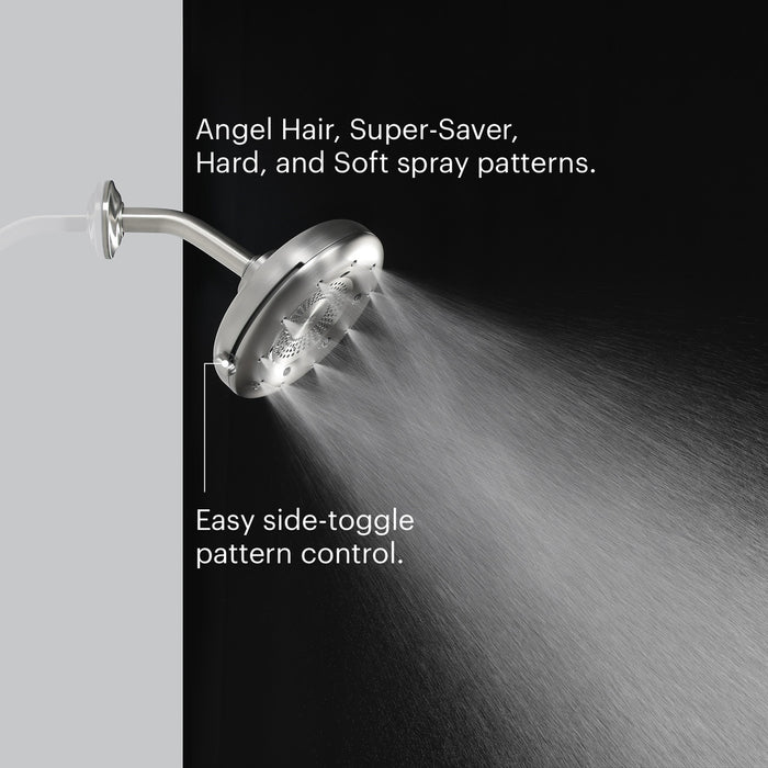 Brondell Nebia Corre Four-Function Fixed Shower Head 1.5GPM - N400R0