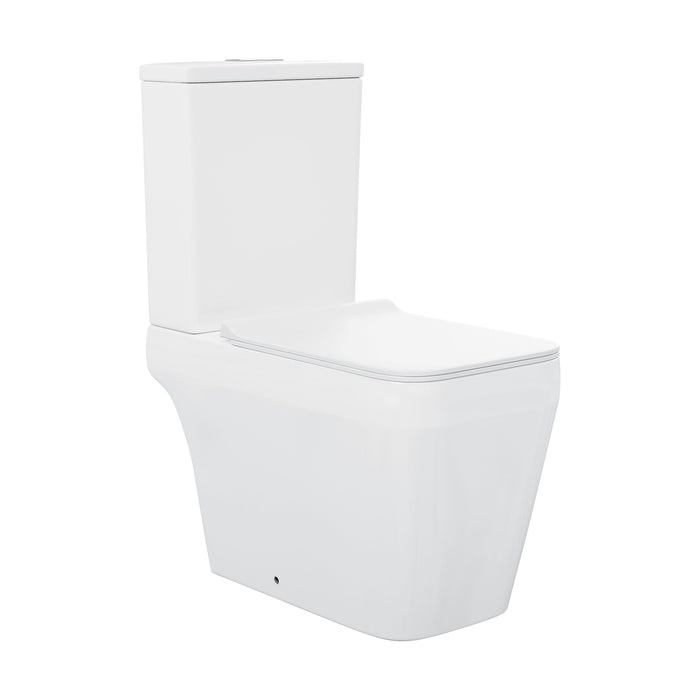 Swiss Madison Rivoli Two-Piece Square Toilet Dual-Flush 1.1/1.6 gpf