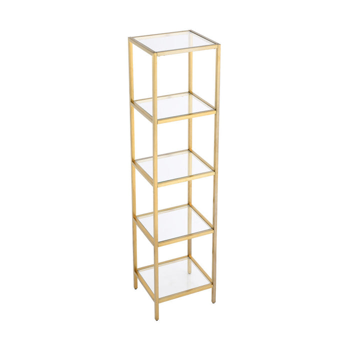 Swiss Madison Pierre 16"x65"x14" Freestanding Linen Cabinet in Brushed Gold
