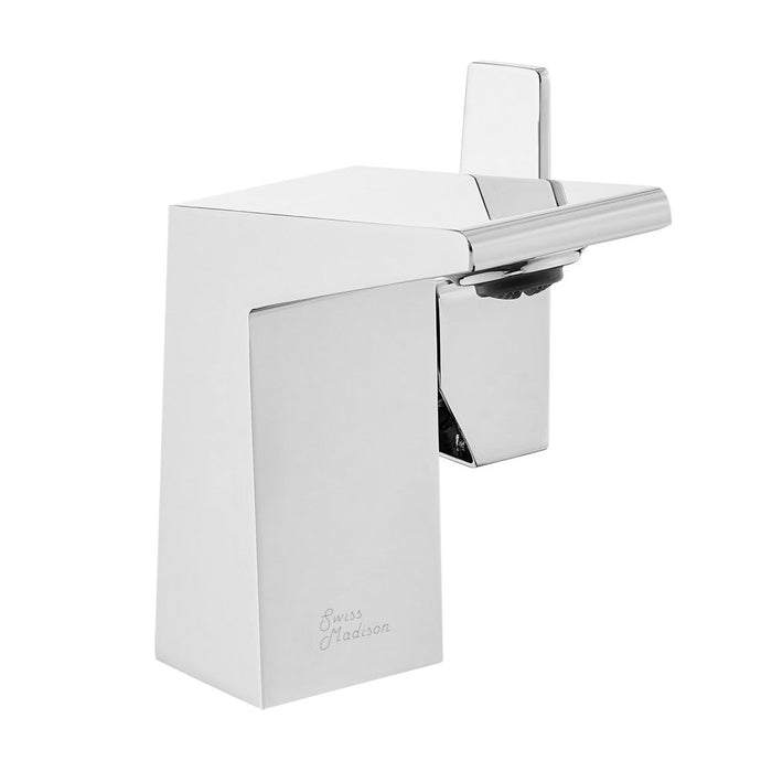 Swiss Madison Carre Single Hole, Single-Handle, Bathroom Faucet in Chrome