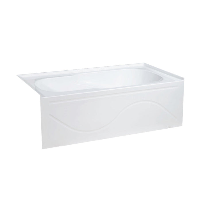 Swiss Madison Ivy 60" x 30" Right-Hand Drain Alcove Bathtub with Apron - SM-AB546