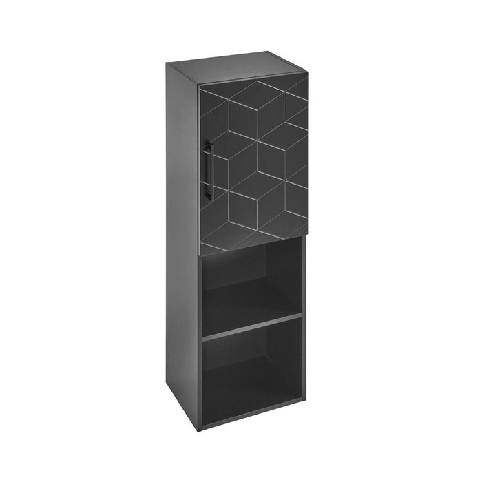 Swiss Madison Annecy 15" W x 46" H x 12" D  Linen Cabinet in Phantom Black - SM-BC100