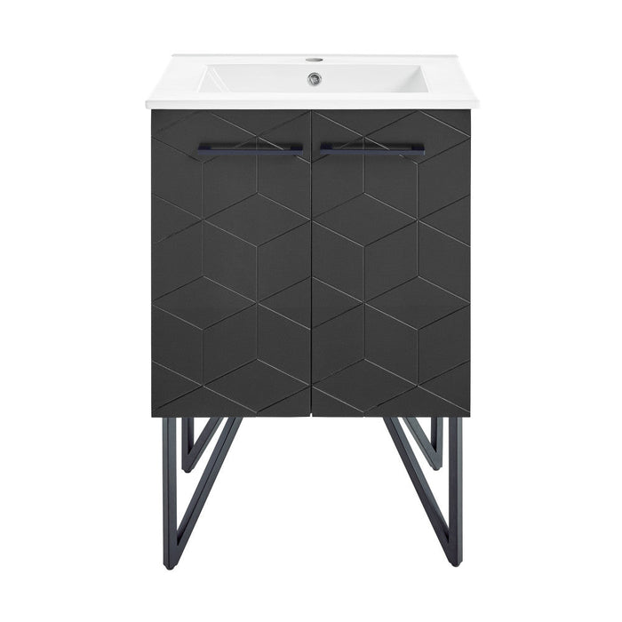 Swiss Madison Annecy 24" Bathroom Vanity in Phantom Black - SM-BV251B