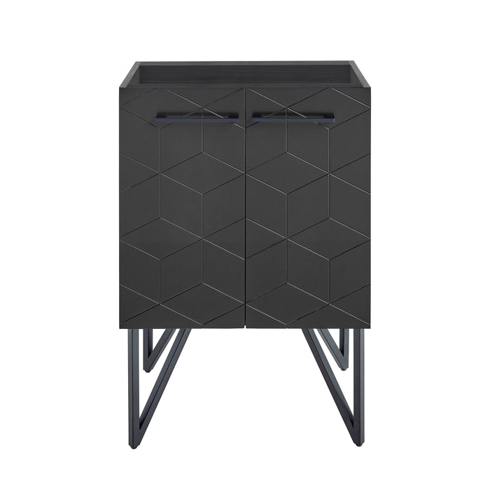 Swiss Madison Annecy 24 Phantom Black Bathroom Vanity Cabinet Only (SM-BV251B) - SM-BV251B-C