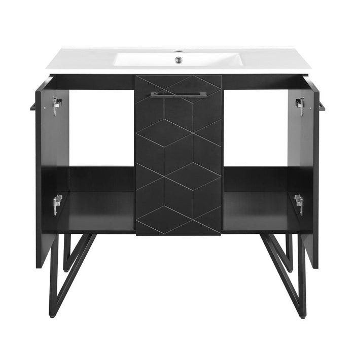 Swiss Madison Annecy 36" Bathroom Vanity in Phantom Black - SM-BV261B