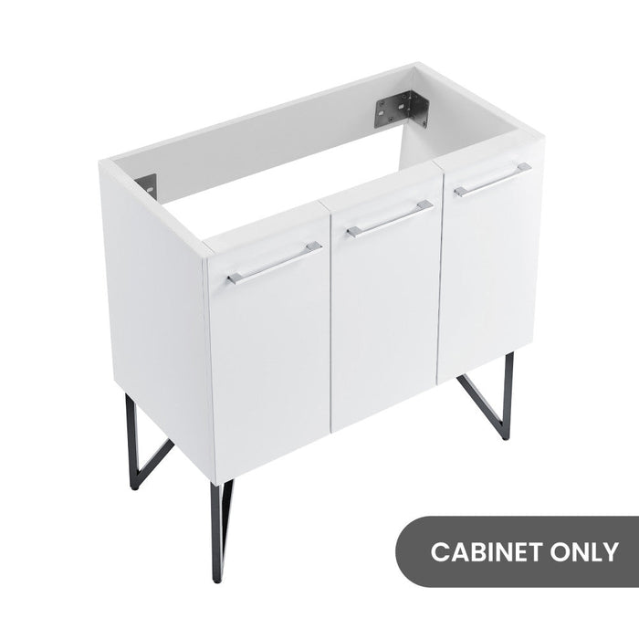 Swiss Madison Annecy 36" Bathroom Vanity in White - Cabinet Only - SM-BV213-C