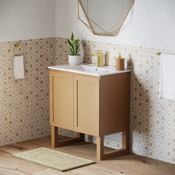 Swiss Madison Arles 30" Single, Bathroom Vanity in Honey - SM-BV810