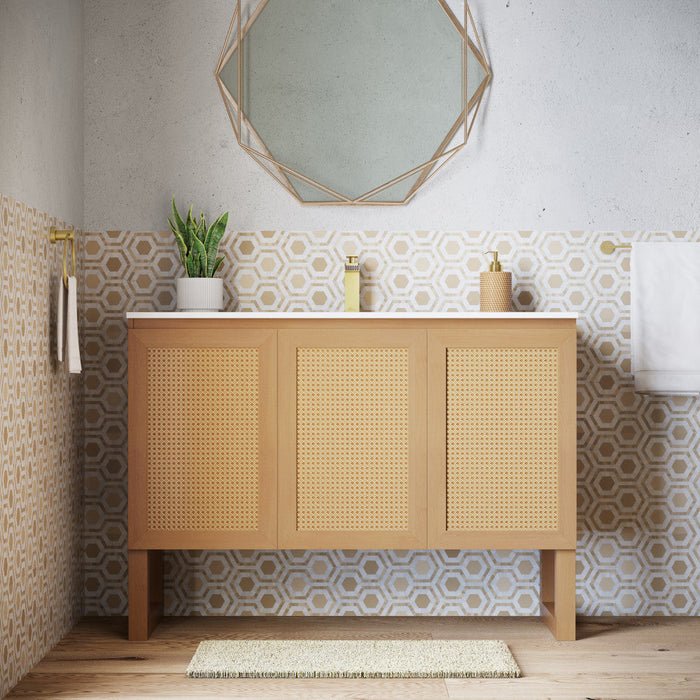 Swiss Madison Arles 48" Single, Bathroom Vanity in Honey - SM-BV811