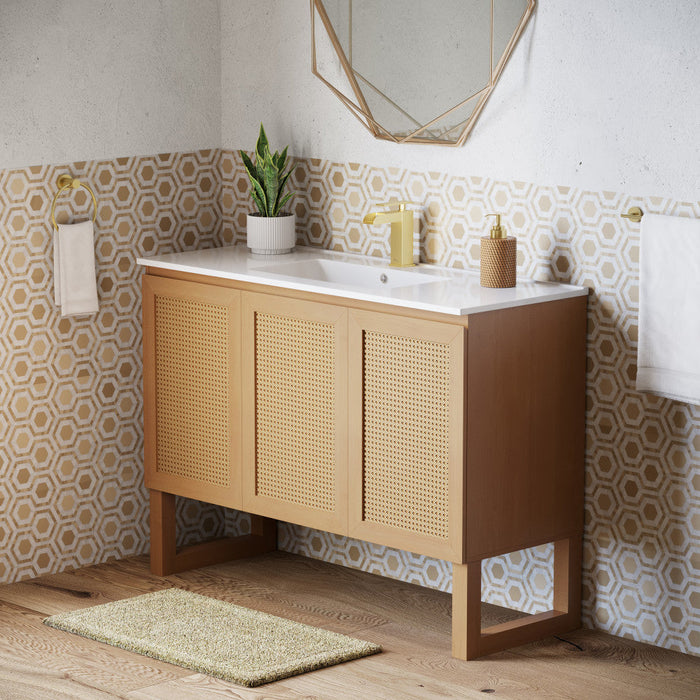 Swiss Madison Arles 48" Single, Bathroom Vanity in Honey - SM-BV811