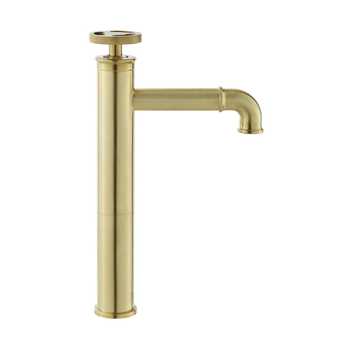 Swiss Madison Avallon Single Hole, Single-Handle Wheel, High Arc Bathroom Faucet in Brushed Gold - SM-BF81BG