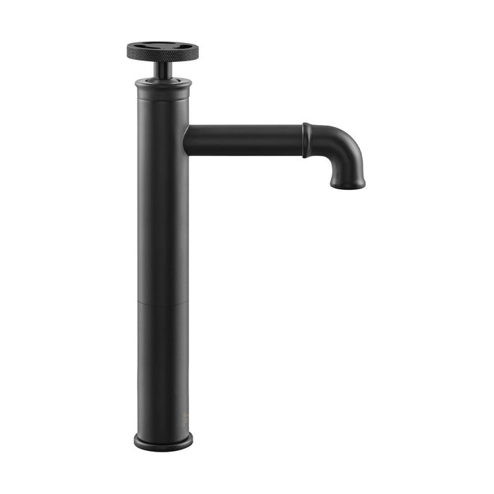 Swiss Madison Avallon Single Hole, Single-Handle Wheel, High Arc Bathroom Faucet in Matte Black - SM-BF81MB