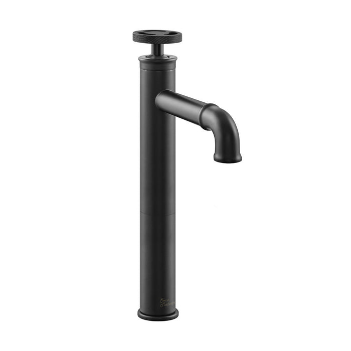 Swiss Madison Avallon Single Hole, Single-Handle Wheel, High Arc Bathroom Faucet in Matte Black - SM-BF81MB