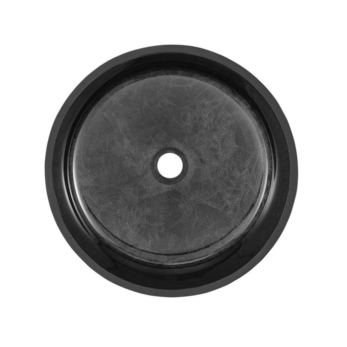 Swiss Madison Avallon 16.5 " Round Glass Vessel Sink, Black - SM-VS300