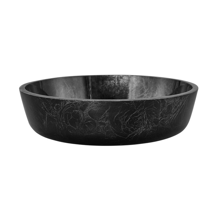 Swiss Madison Avallon 16.5 " Round Glass Vessel Sink, Black - SM-VS300