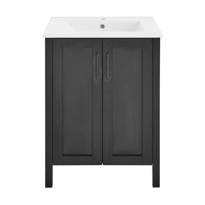 Swiss Madison Avallon 24" Bathroom Vanity in Matte Black - SM-BV280MB