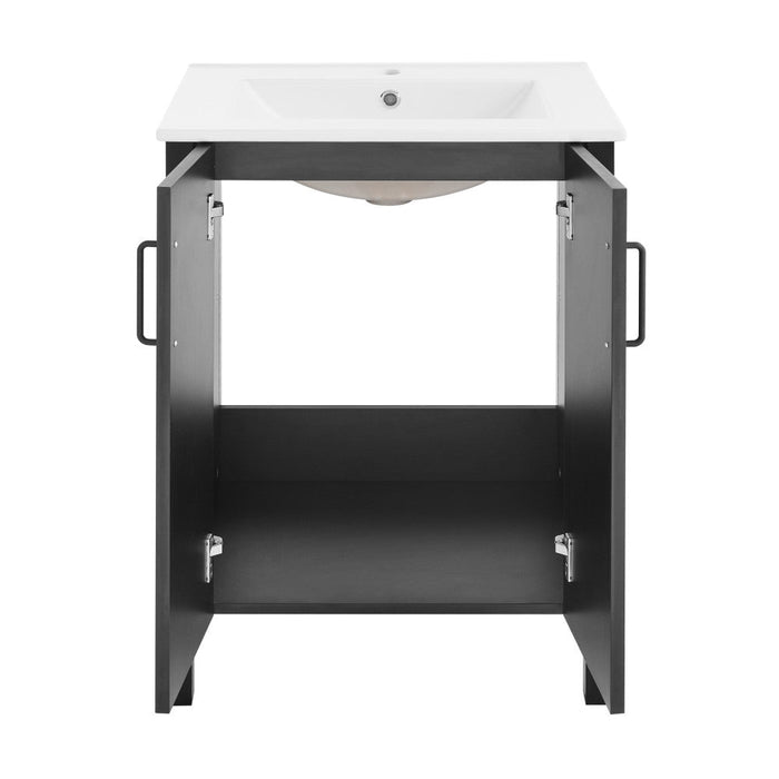 Swiss Madison Avallon 24" Bathroom Vanity in Matte Black - SM-BV280MB