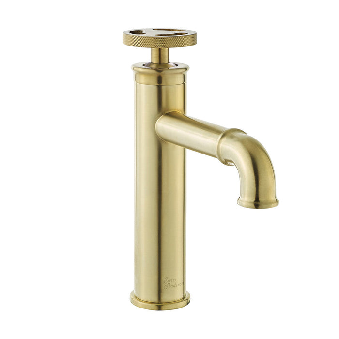 Swiss Madison Avallon Single Hole, Single-Handle Wheel, Bathroom Faucet in Brushed Gold - SM-BF80BG