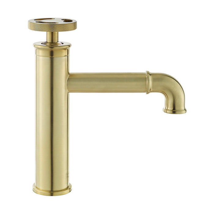 Swiss Madison Avallon Single Hole, Single-Handle Wheel, Bathroom Faucet in Brushed Gold - SM-BF80BG