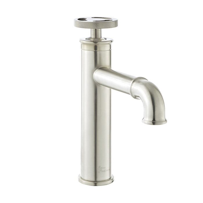 Swiss Madison Avallon Single Hole, Single-Handle Wheel, Bathroom Faucet in Brushed Nickel - SM-BF80BN