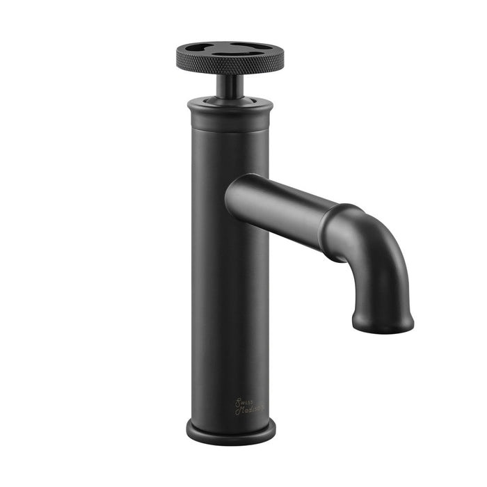 Swiss Madison Avallon Single Hole, Single-Handle Wheel, Bathroom Faucet in Matte Black - SM-BF80MB