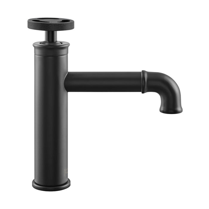 Swiss Madison Avallon Single Hole, Single-Handle Wheel, Bathroom Faucet in Matte Black - SM-BF80MB