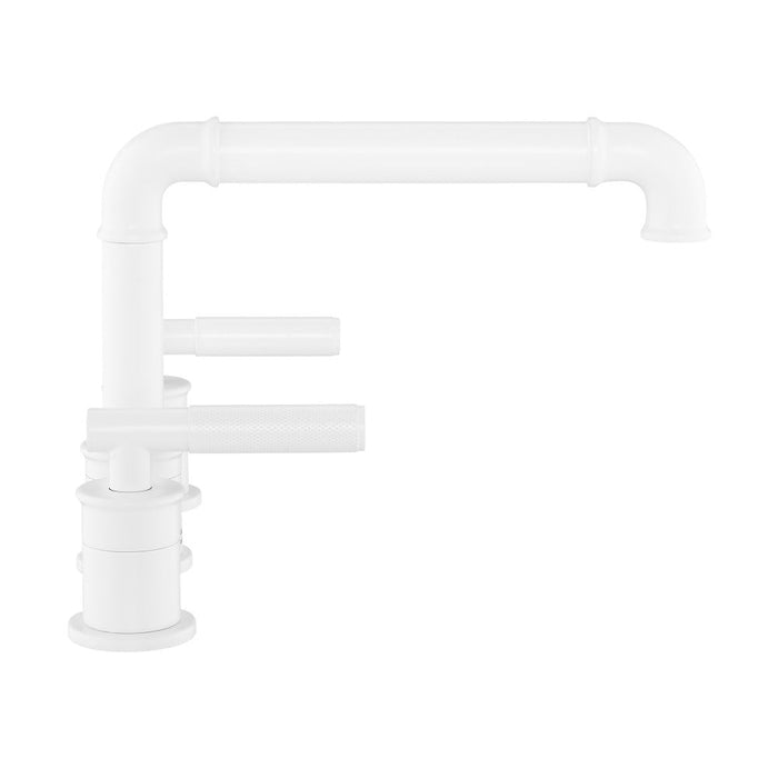 Swiss Madison Avallon 8 in. Widespread, Sleek Handle, Bathroom Faucet in Matte White - SM-BF86MW