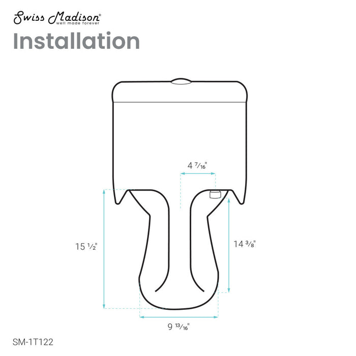 Swiss Madison Avallon One-Piece Elongated Dual Flush-Toilet 1.1/1.6 gpf - SM-1T122