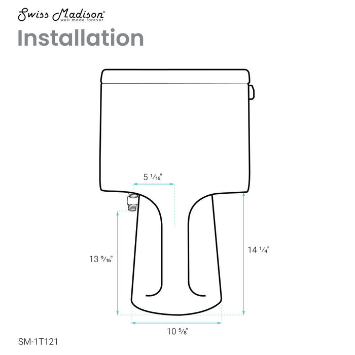 Swiss Madison Avallon One-Piece Toilet Side Flush 1.28 gpf - SM-1T121