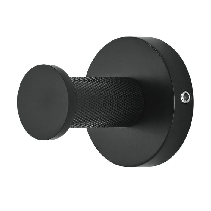 Swiss Madison Avallon Stainless Steel Bathroom Robe Hook in Matte Black - SM-RH00MB