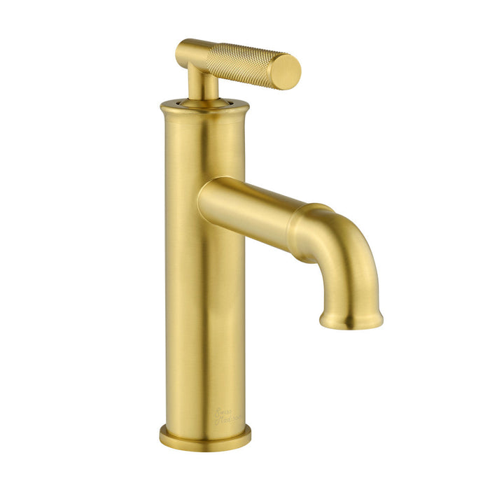 Swiss Madison Avallon Single Hole, Single-Handle Sleek, Bathroom Faucet in Brushed Gold - SM-BF90BG